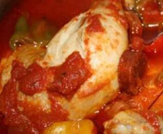 Poulet basqauise chorizo