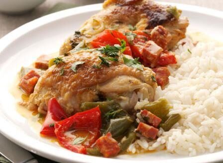 POULET BASQUAISE AU CHORIZO