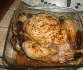 poulet entier en papillotte parfumé