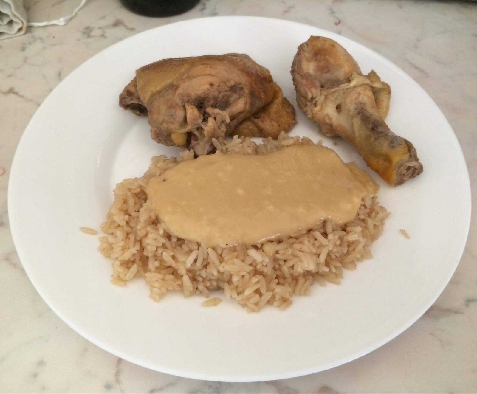 Poulet et Riz au Curry