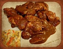 poulet et sa creme au balsamique