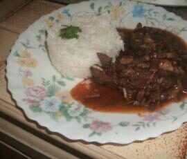 Poulet façon coq au vin