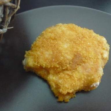 Poulet pané aux curly cacahuètes