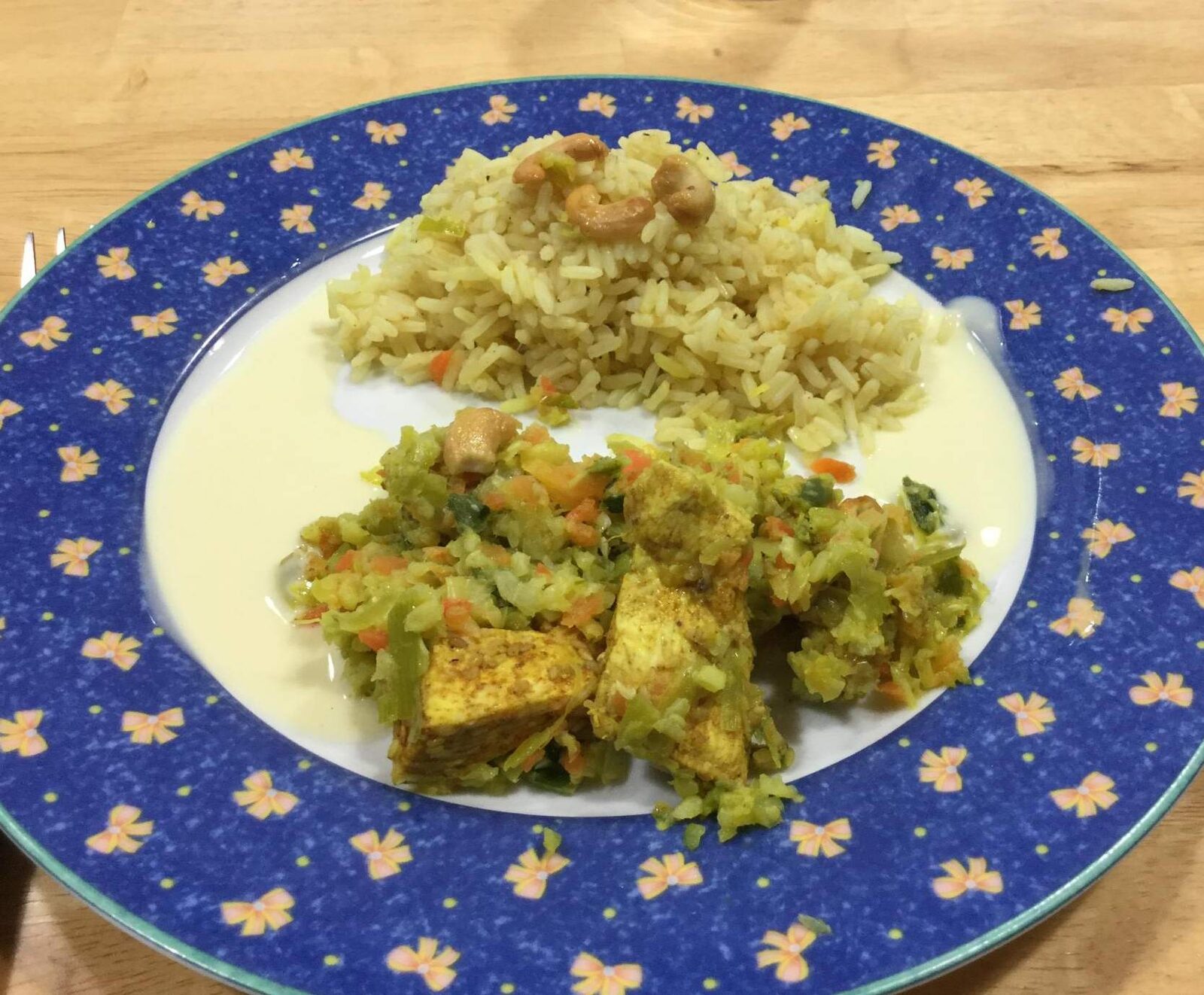 POULET / RIZ AUX LEGUMES COMME UN WOK