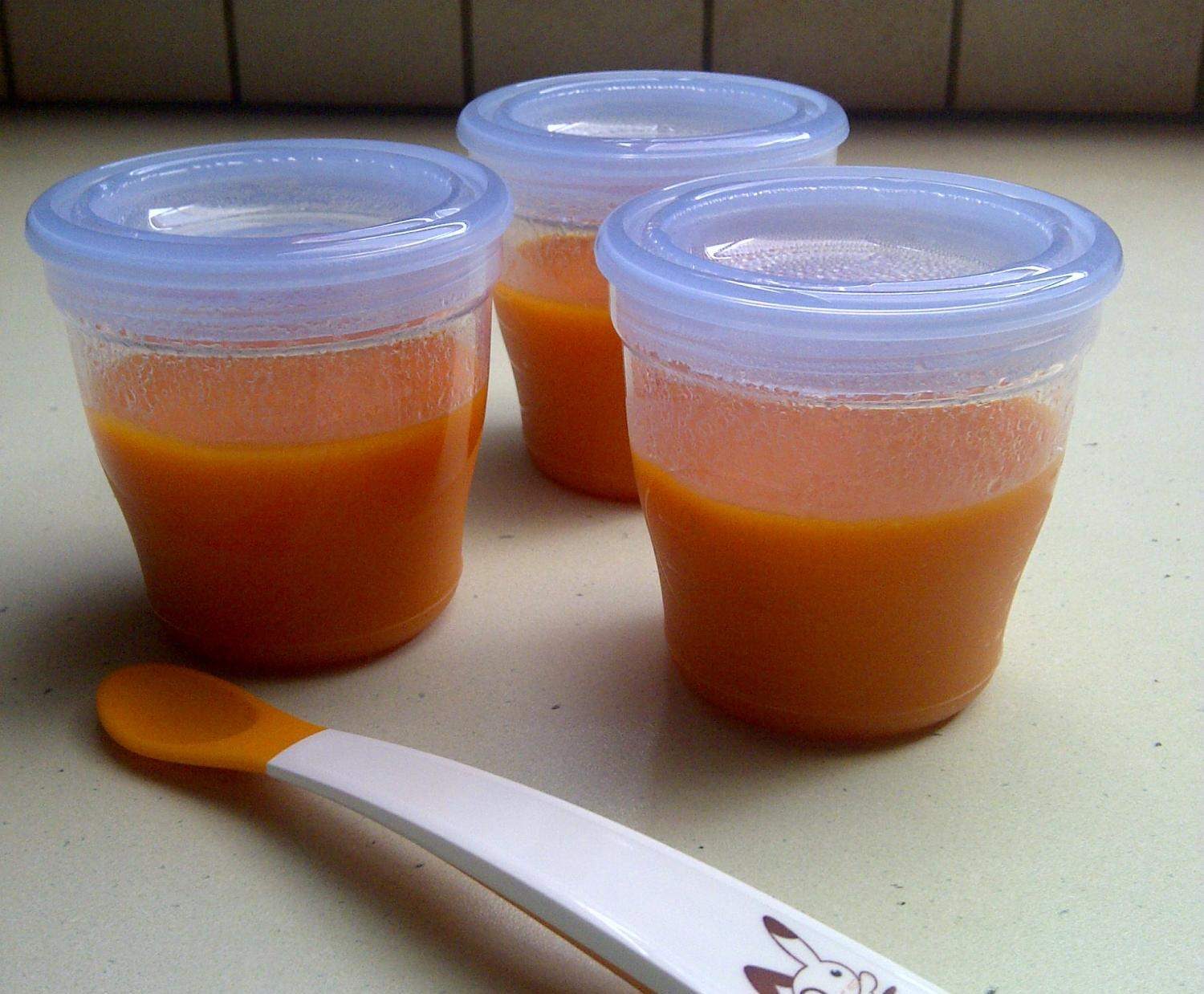 Purée bébé 4 mois carottes et pommes de terre