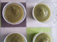 Purée brocoli/courgette/pomme de terre et poulet (à partir de 6 mois)