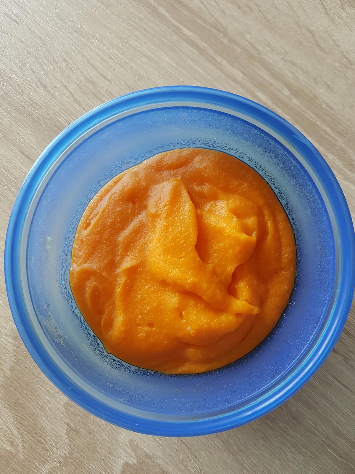 Purée carotte riz (spécial bébé malade)