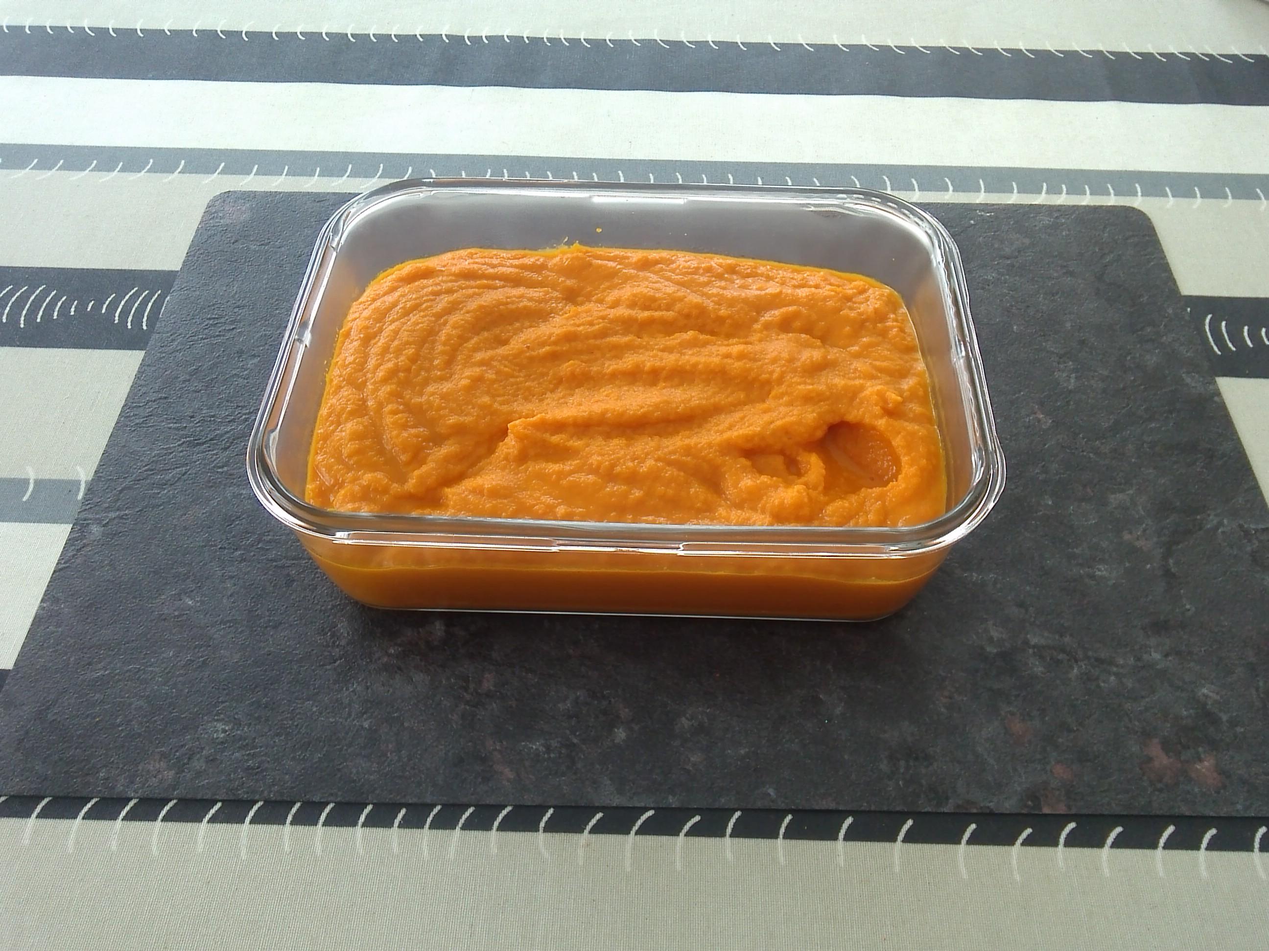 Purée de carottes et patate douce