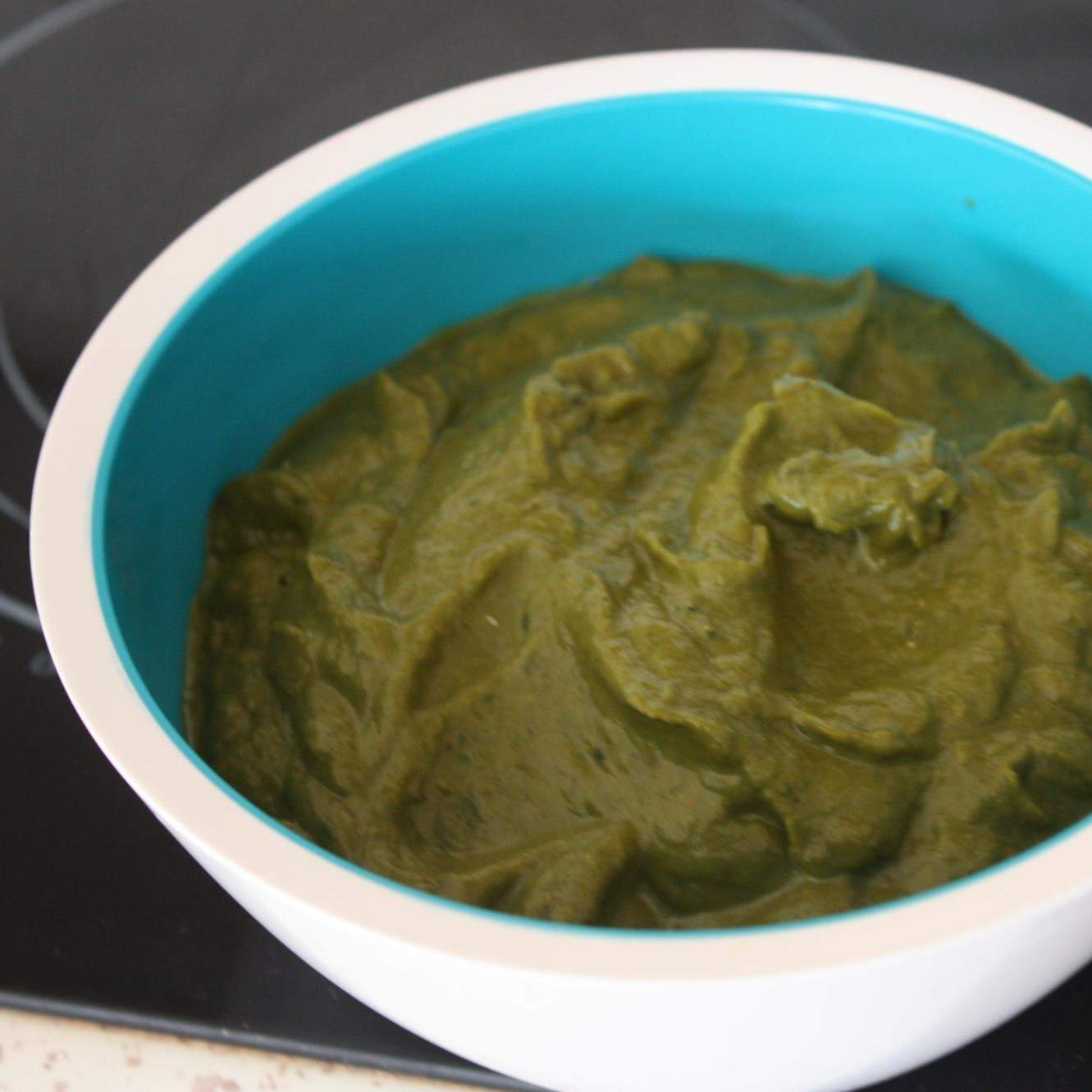 Purée de courge aux épinard