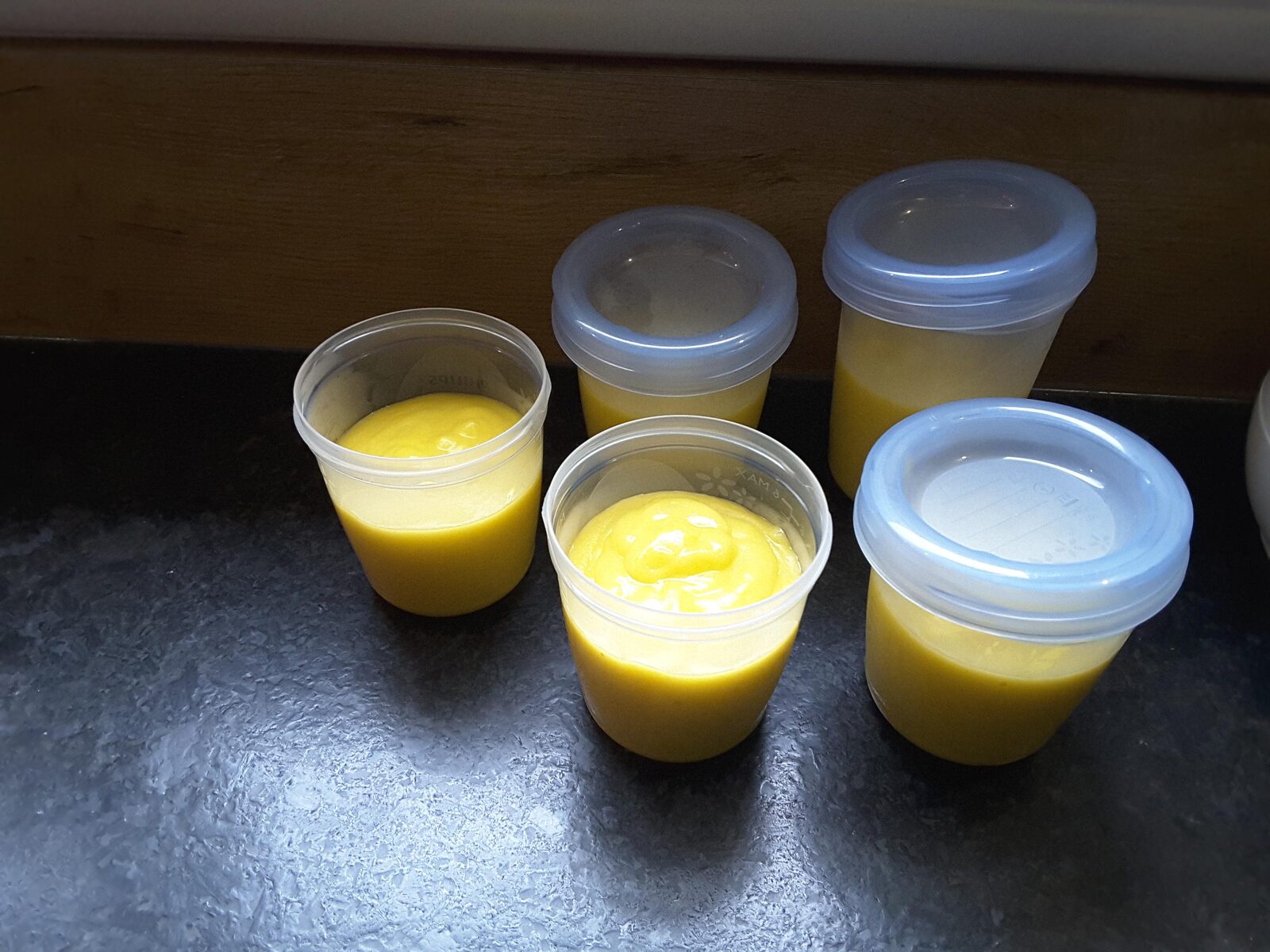 Purée de courgette, pomme de terre et oeuf