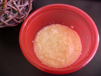 Purée de courgettes, aubergines, semoule et dinde pour bébé