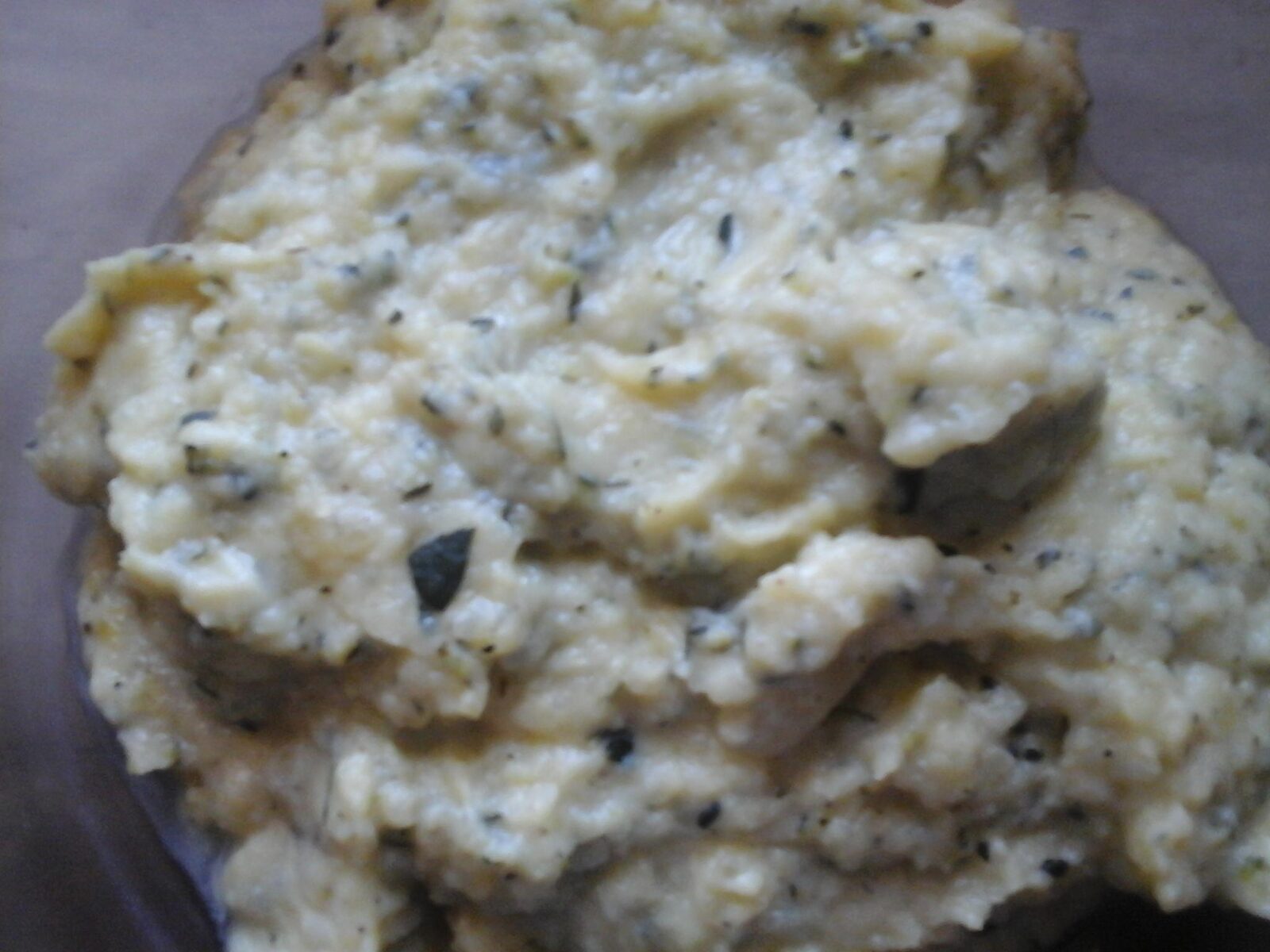 Purée de courgettes