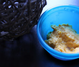 Purée de patate douce et fenouil au kiri pour bébé