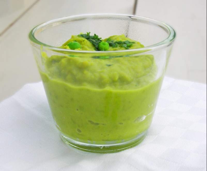 Purée de petits pois express