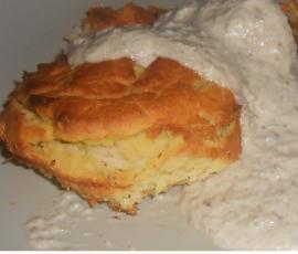 Purée de topinambours et poulet sauce champignons