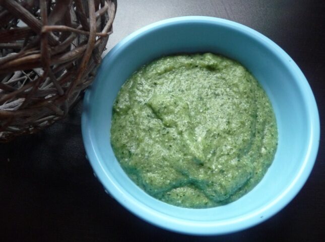 Purée façon oeuf à la florentine pour bébé