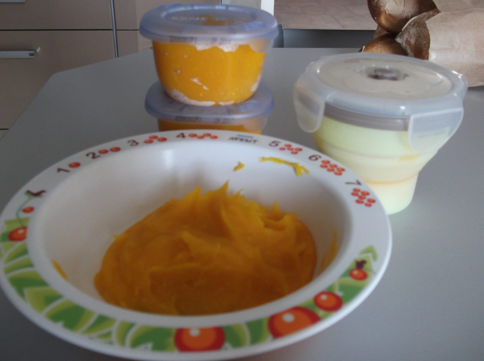 purée potimarron poulet pour bébé 6 mois