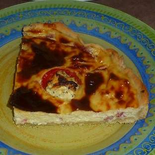 Quiche à la tomate et au 