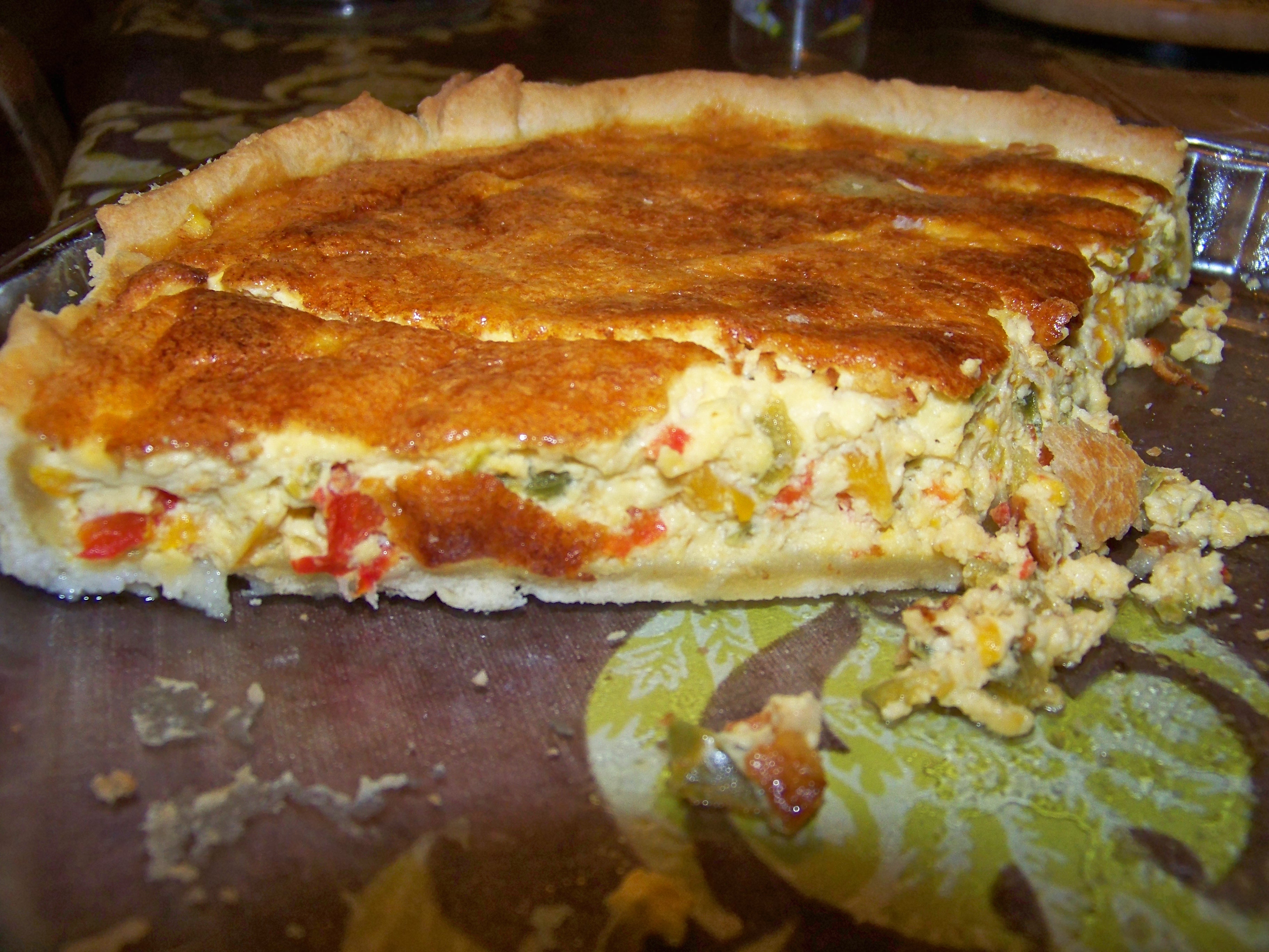 quiche aux 3 poivrons