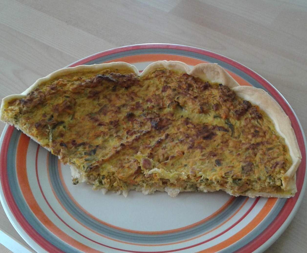 Quiche aux légumes surgelés