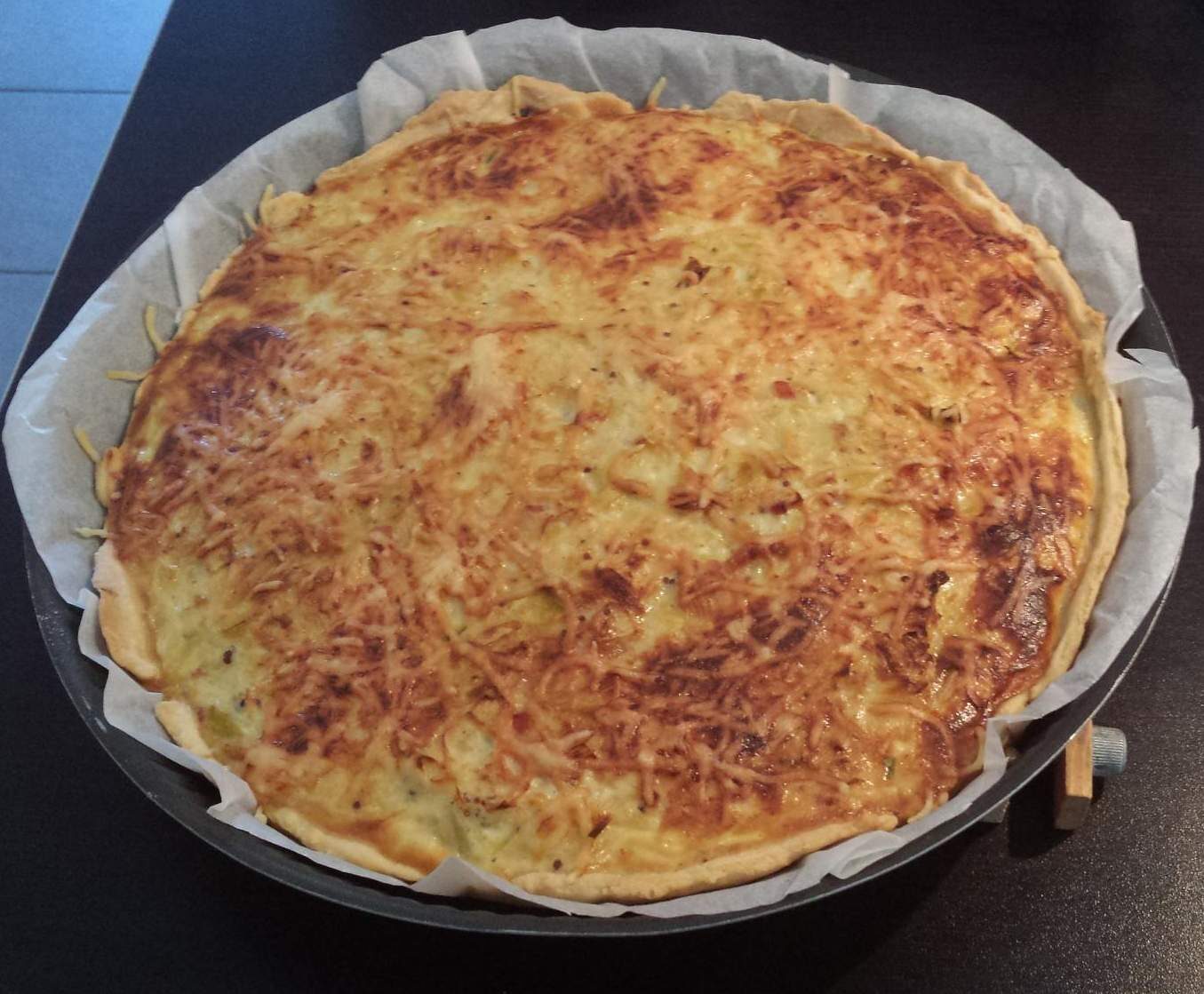 Quiche aux poireaux