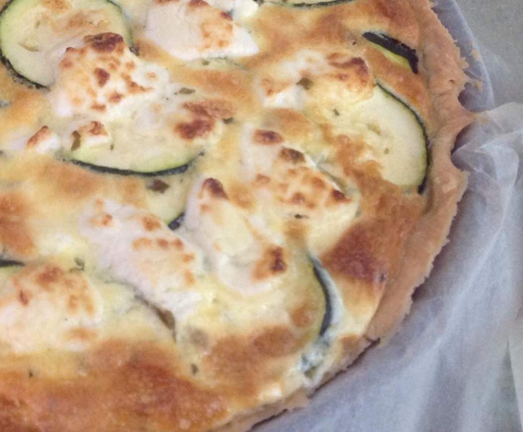 Quiche courgettes chèvre