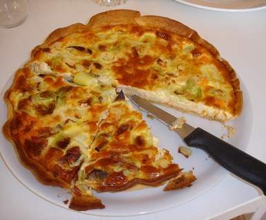 Quiche poireaux Crabe