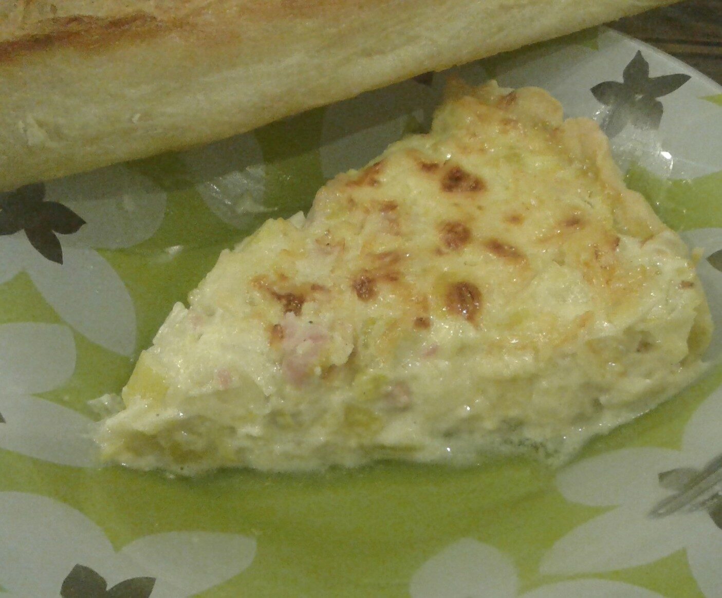 Quiche poireaux lardons