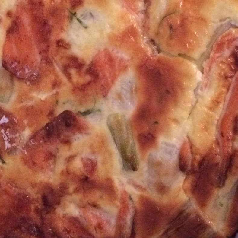 Quiche poireaux saumon