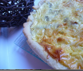 Quiche poulet curry champignons