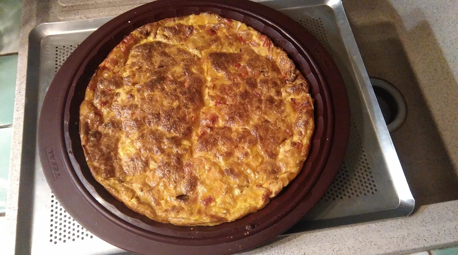Quiche sans pâte aux poivrons
