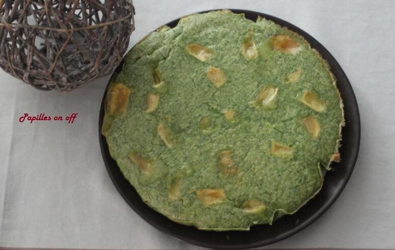 Quiche sans pâte chèvre épinards