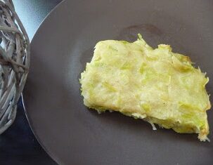 Quiche sans pâte poireaux curry