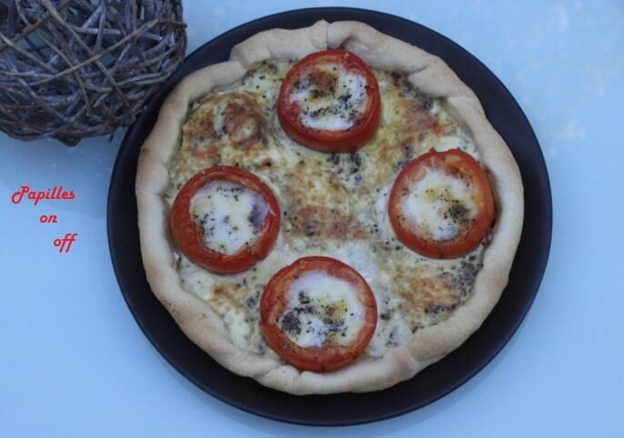 Quiche thon, tomate et mozzarella