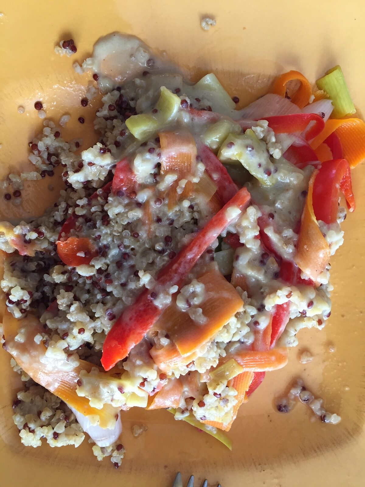 quinoa tagliatelles de légumes