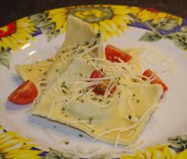 Ravioles au Jambon cru ( Pates fraiches )