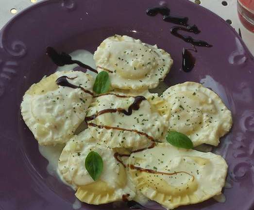 Ravioles farcies au jambon et chèvre