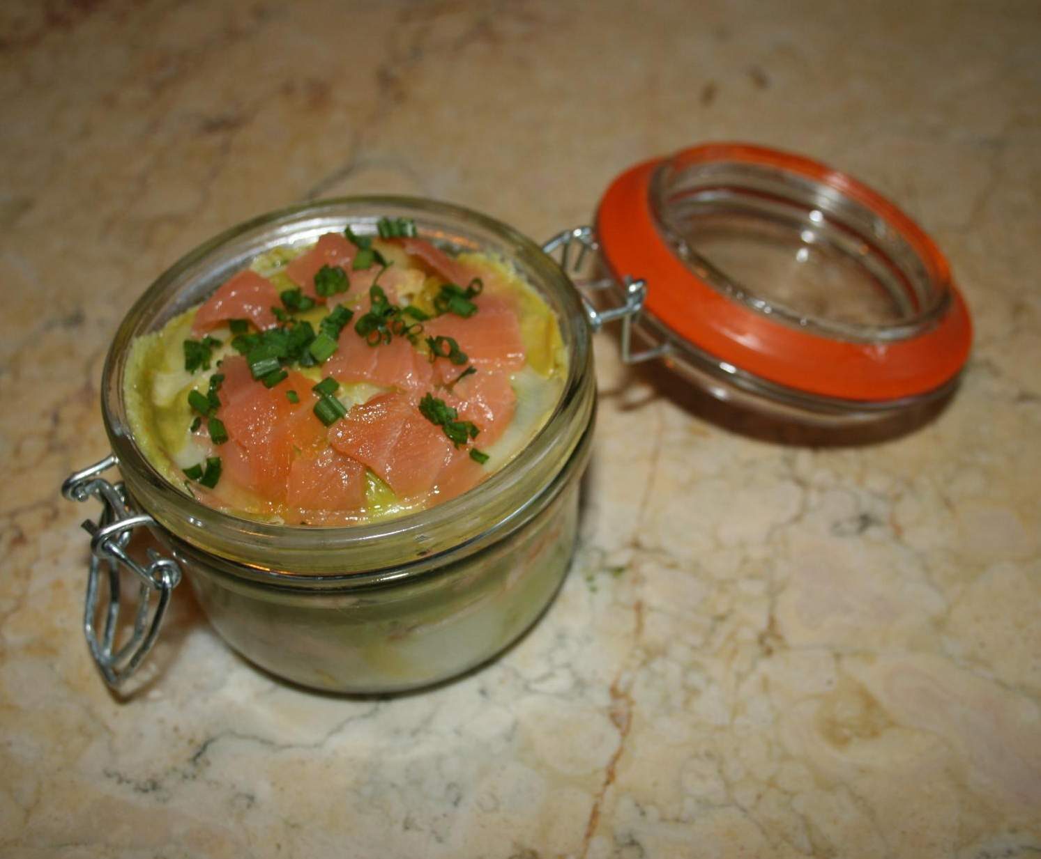 Rillettes de saumon aux blancs de poireaux