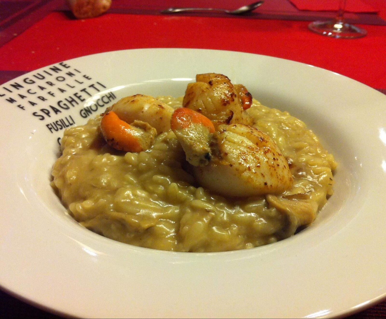 Risotto aux cèpes et noix de St Jacques poêlées