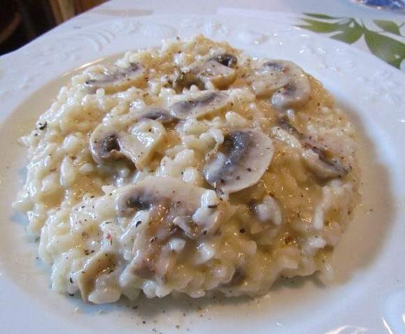 Risotto aux champignons de Paris