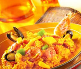 Risotto aux fruits de mer et chorizo