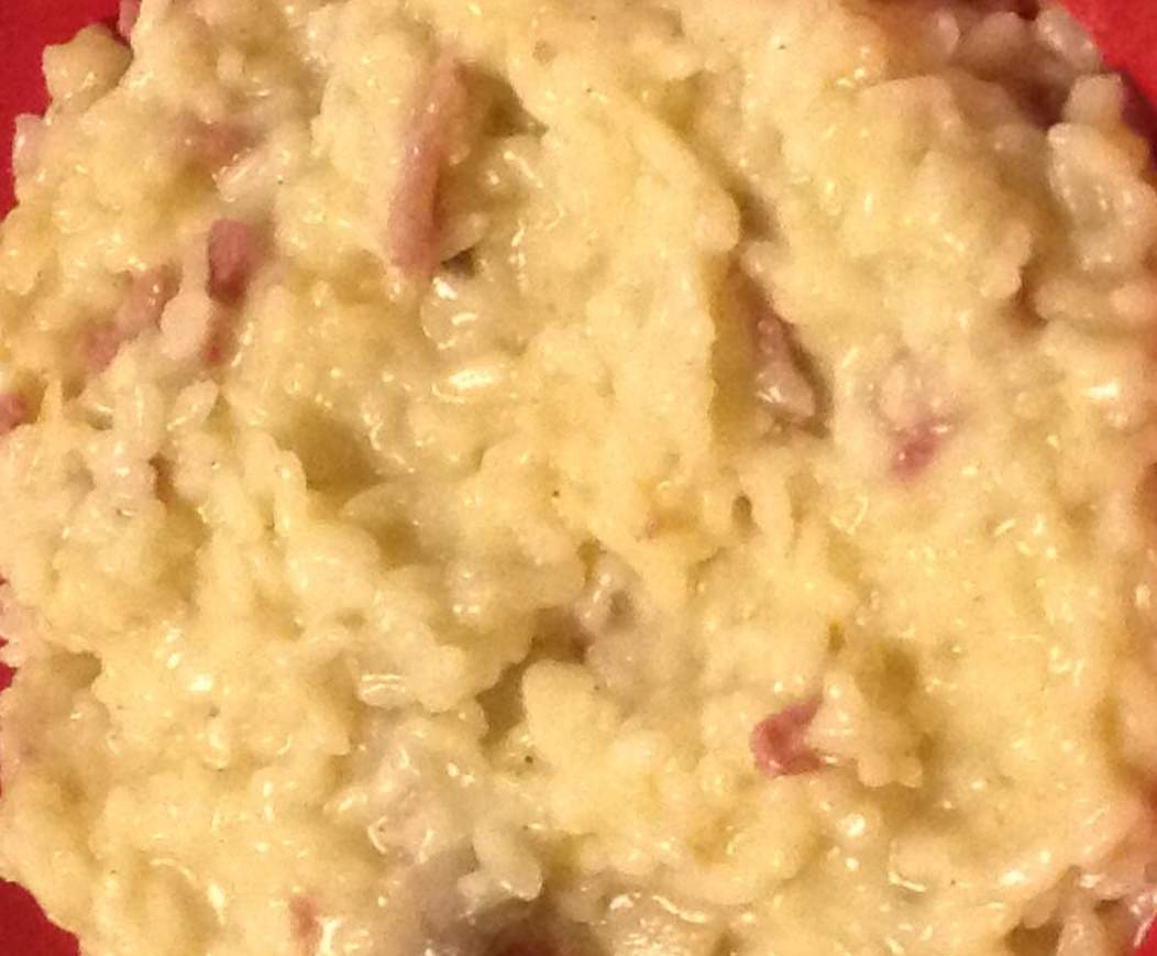 Risotto bacon champignons de Paris