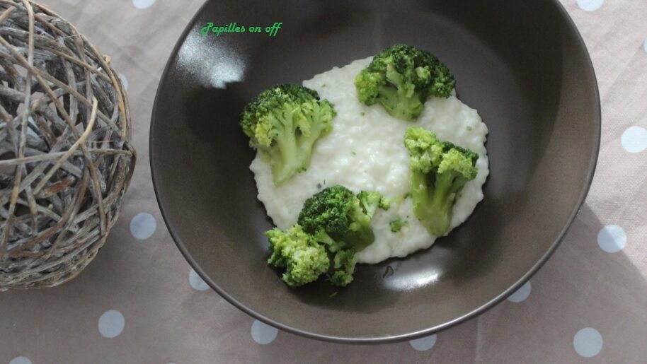 Risotto brocolis et boursin