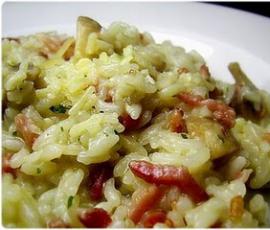 Risotto brocolis lardons