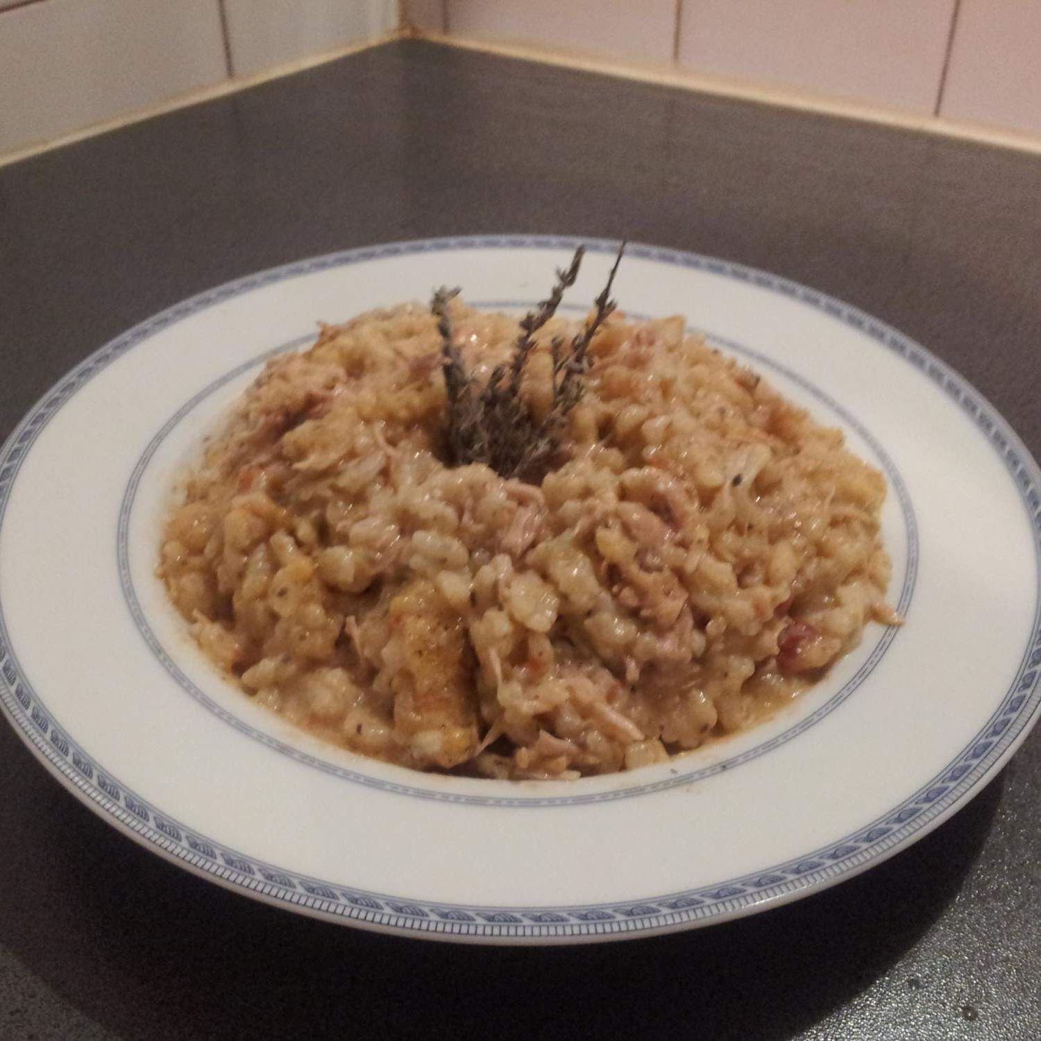 Risotto crémeux Poulet/Poivrons/Tomate