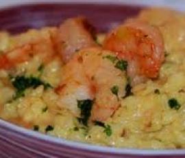 Risotto crevettes-curry WW