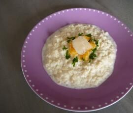 Risotto de céleri au chèvre