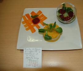 Risotto du terroir à l'effeuillé de cabillaud et salade de mâche