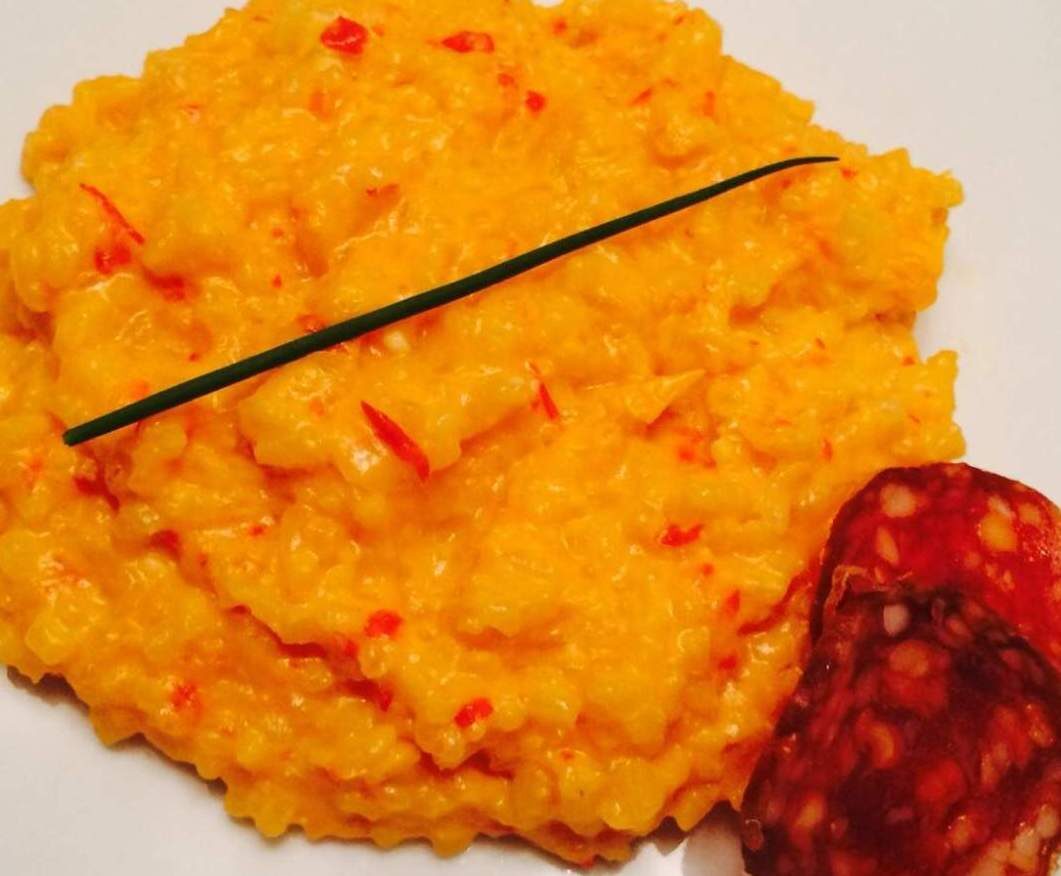 Risotto fondant aux Poivrons, au Chèvre et au Miel