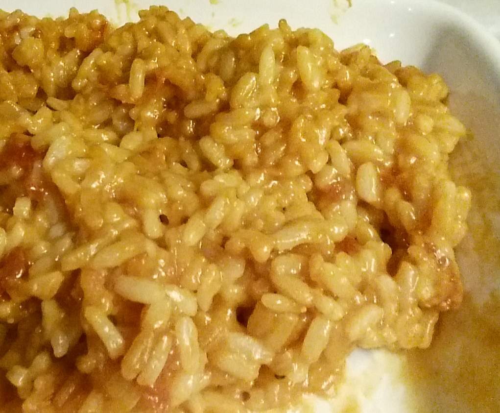 risotto minute oignon tomate moutarde sauce soja